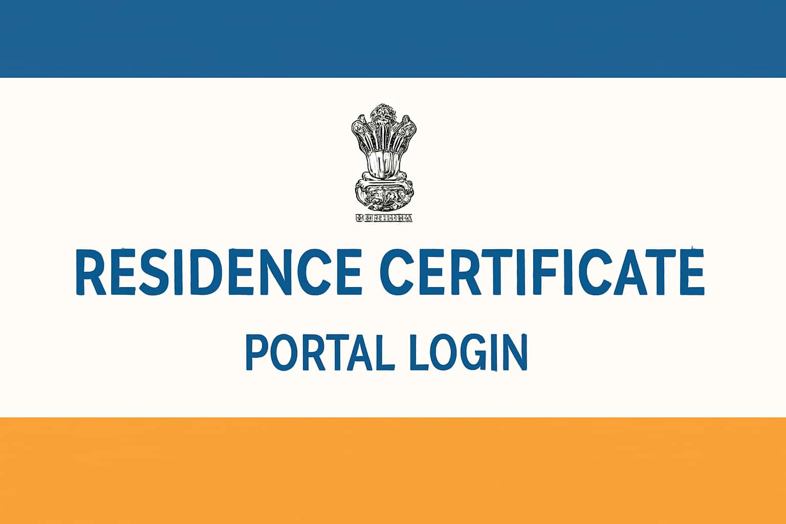 Residence Certificate: Portal Login (2026)