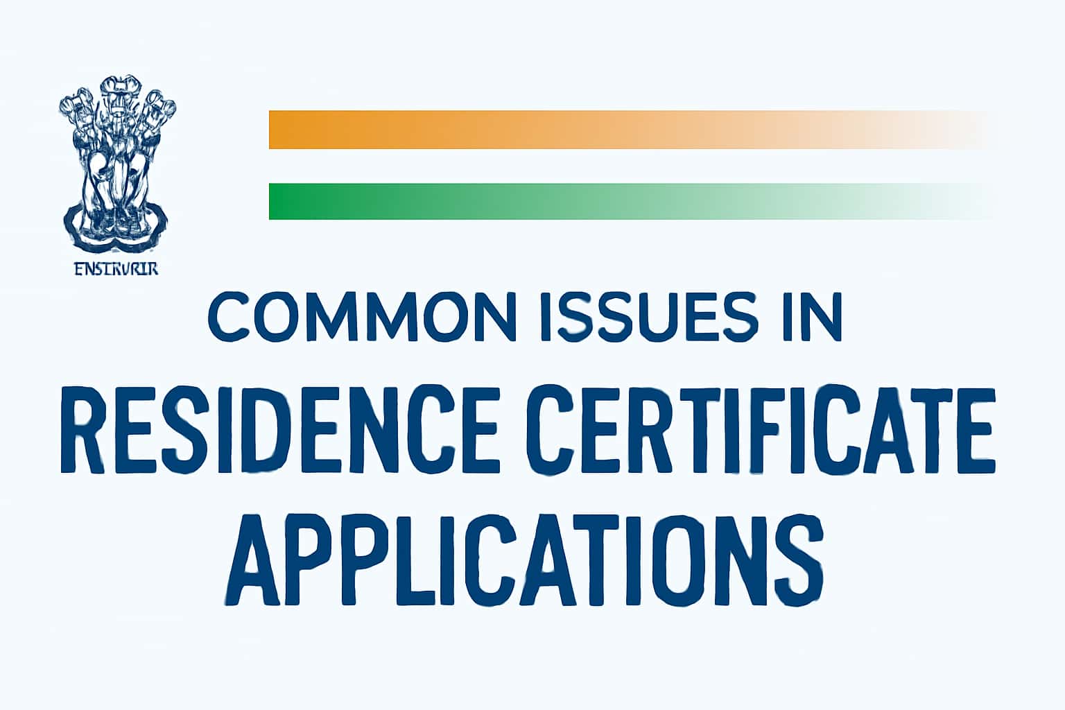 Common Issues in Residence Certificate Applications